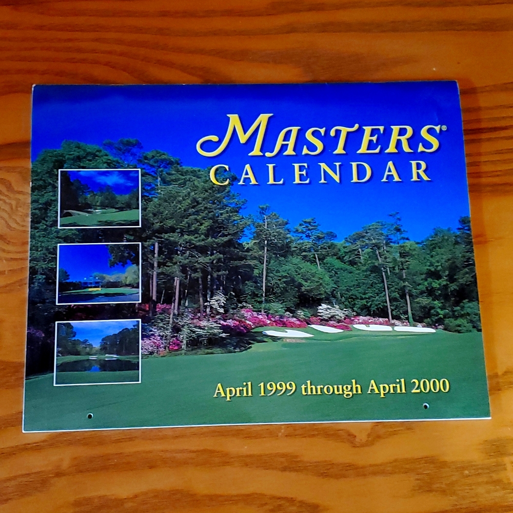 1999 collectable Masters Tournament calendar